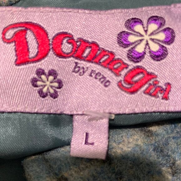 DONNA GIRL BY RENO WOOL BLEND TRENCH COATS SIZE L - Picture 12 of 13